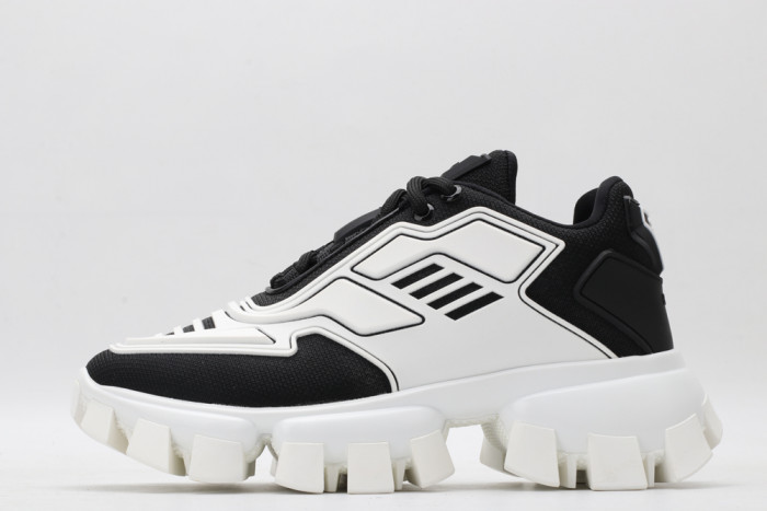 PRAD CLOUDBUST THUNDER KNIT WHITE AND BLACK - CCSHOES