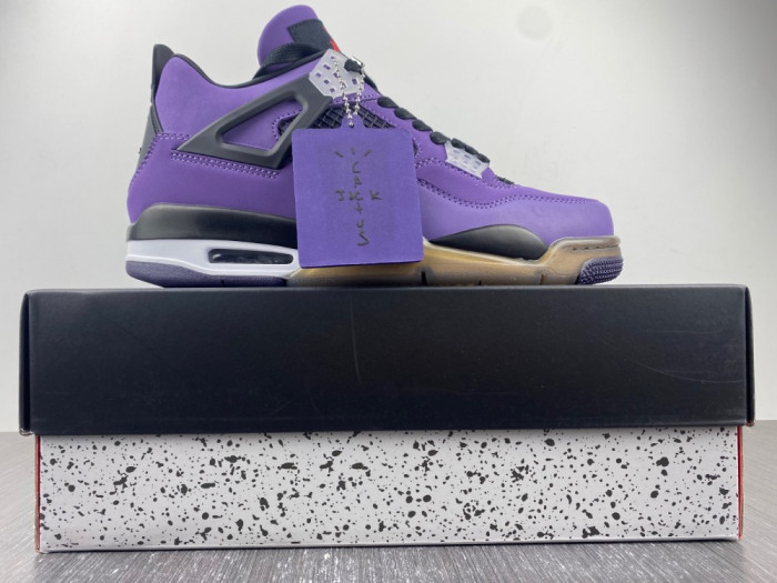JORDAN 4 RETRO TRAVIS SCOTT PURPLE (FRIENDS AND FAMILY) 766296 LN4 - CCSHOES