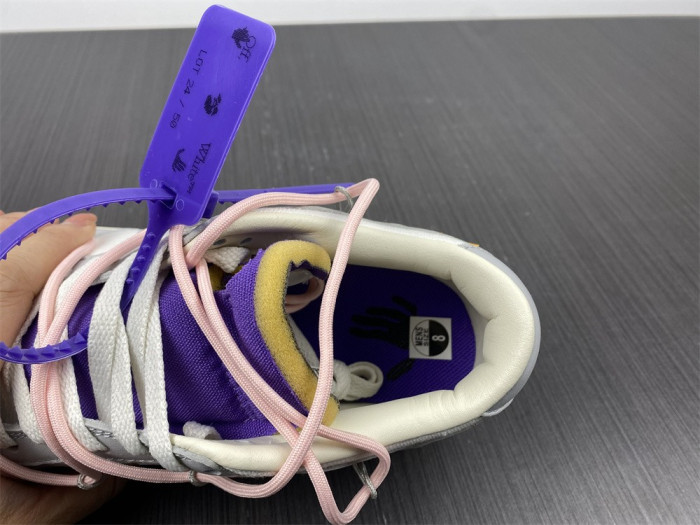 Nike Dunk Low Off-White Lot 24 DM1602-119 - CCSHOES