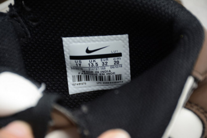 KIDS NIKE AIR FORCE 1 MID 07 X TRAVIS SCOTT BEIGE BROWN 314197-168 - CCSHOES