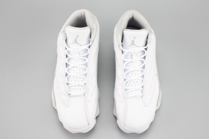 Air Jordan 13 Low“Pure Money” white mens 310810-100 - CCSHOES