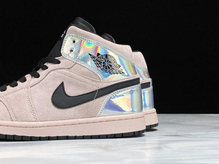Air Jordan 1 Mid Dirty Powder Iridescent (W) BQ6472-602 - CCSHOES