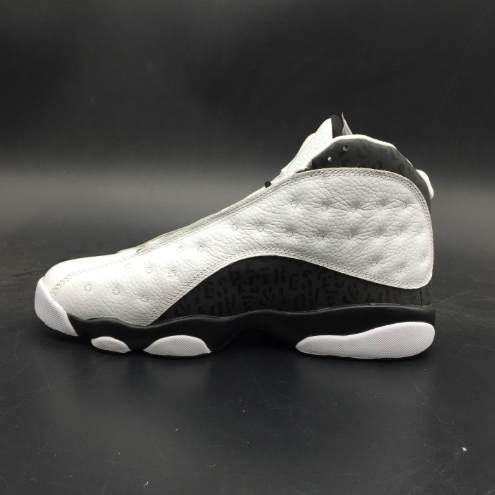 AIR JORDAN 13 RETRO SNGL DAY "LOVE AND RESPECT" black/ white mens 888164-112 - CCSHOES