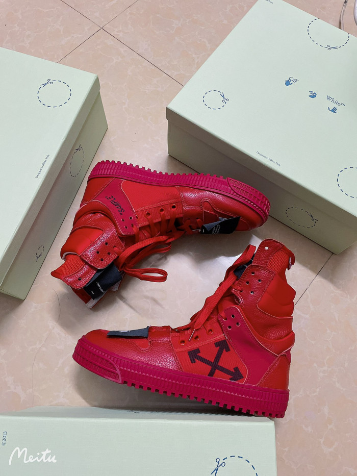 OFF-WHITE HIGH TOP SNEAKER - CCSHOES