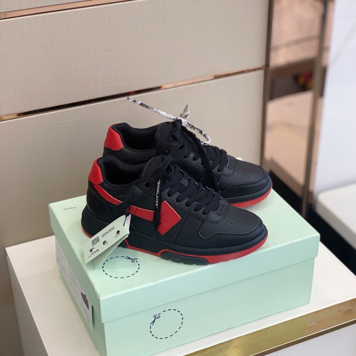 OFF WHITE™ C/O VIRGIL ABLOH OUT OF OFFICE LOW-TOP LEATHER SNEAKERS "OOO" - CCSHOES