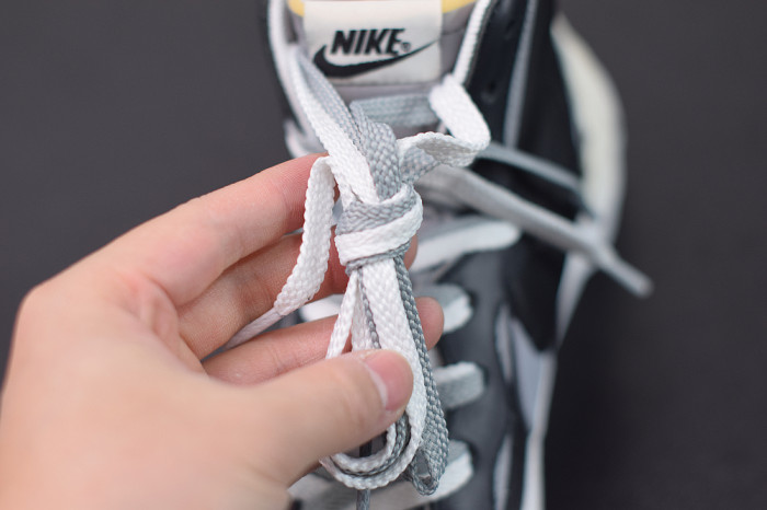 SACAI X NIKE BLAZER MID BLACK GREY BV0072-002 - CCSHOES