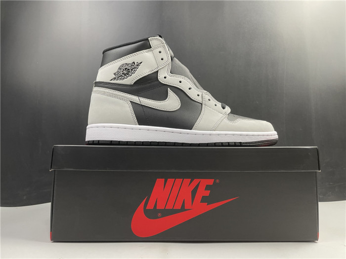 Air Jordan 1 Retro High Black White Light Smoke Grey 555088-035 - CCSHOES