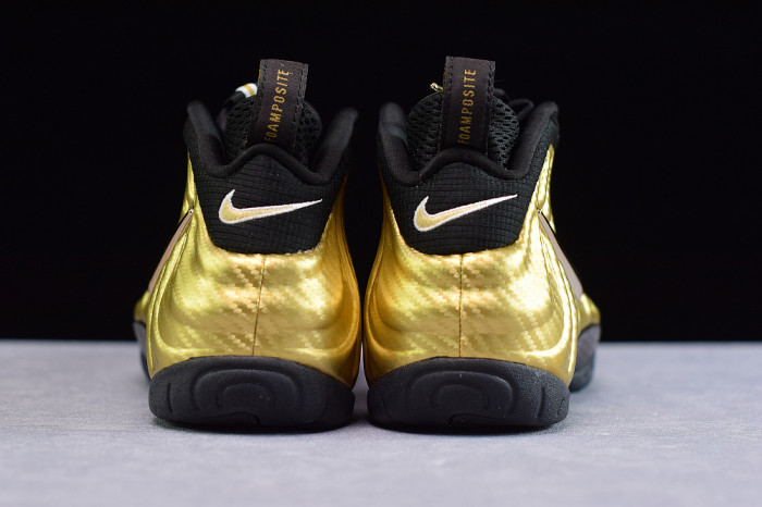 Nike Air Foamposite Pro “Metallic Gold” Black mens 624041-701 - CCSHOES