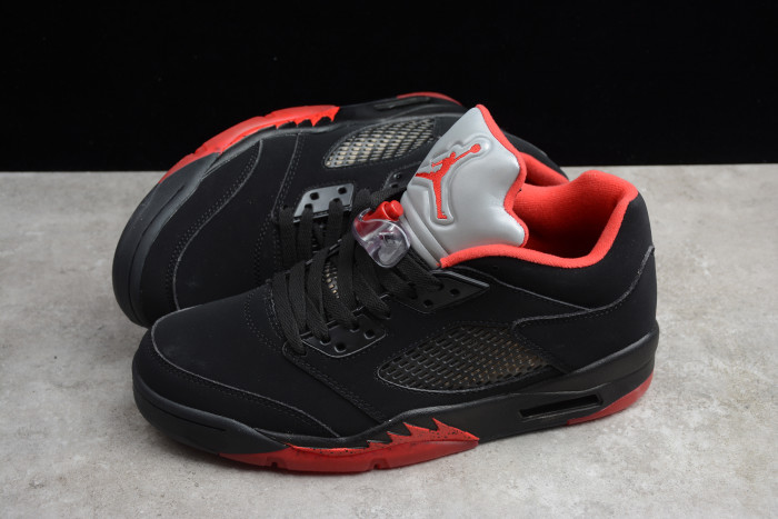 Air Jordan 5 Retro Low “Alternate 90” black/ red mens 819171-001 - CCSHOES