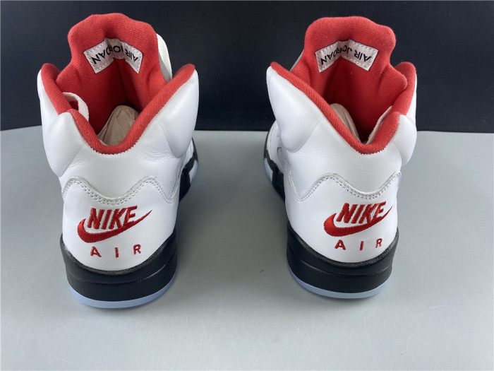 Air Jordan 5 Retro Fire Red Silver Tongue (2020) DA1911-102 - CCSHOES