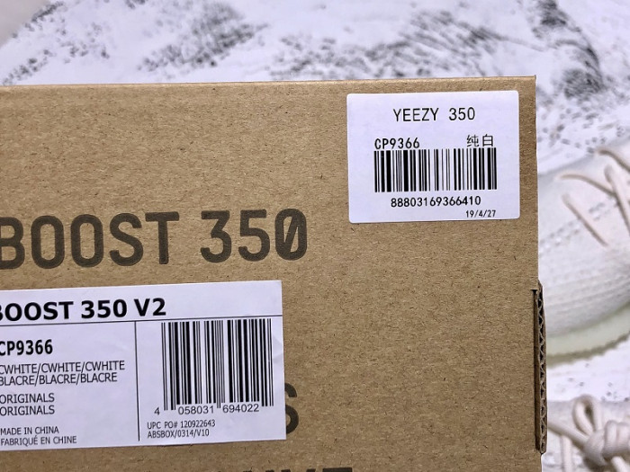 Adidas Yeezy Boost 350 V2 Cream White CP9366 - CCSHOES