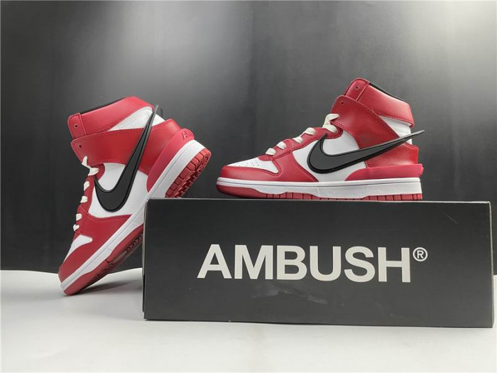 NIKE SB DUNK HIGH AMBUSH RED CU7544-102 - CCSHOES