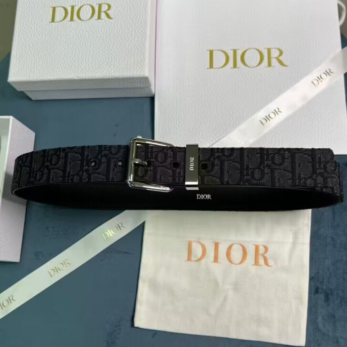 Dior Oblique Jacquard Belt - CCSHOES