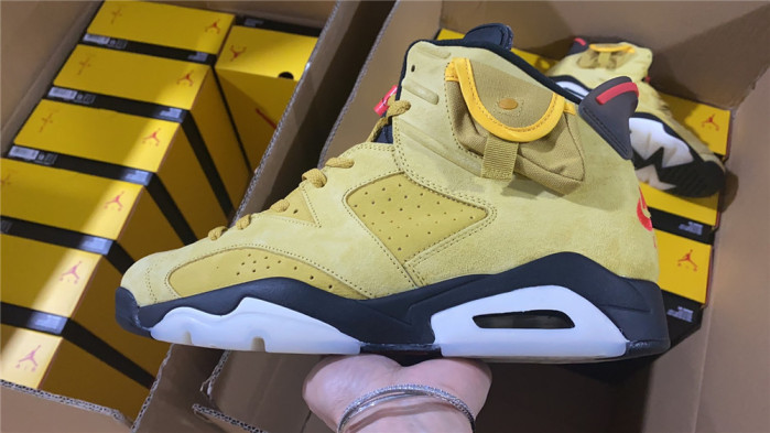 AIR JORDAN 6 YELLOW X TRAVIS SCOTT CN1084-300 - CCSHOES