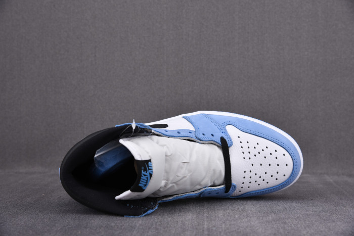 AIR JORDAN 1 RETRO HIGH WHITE UNIVERSITY BLUE BLACK 555088-134 - CCSHOES