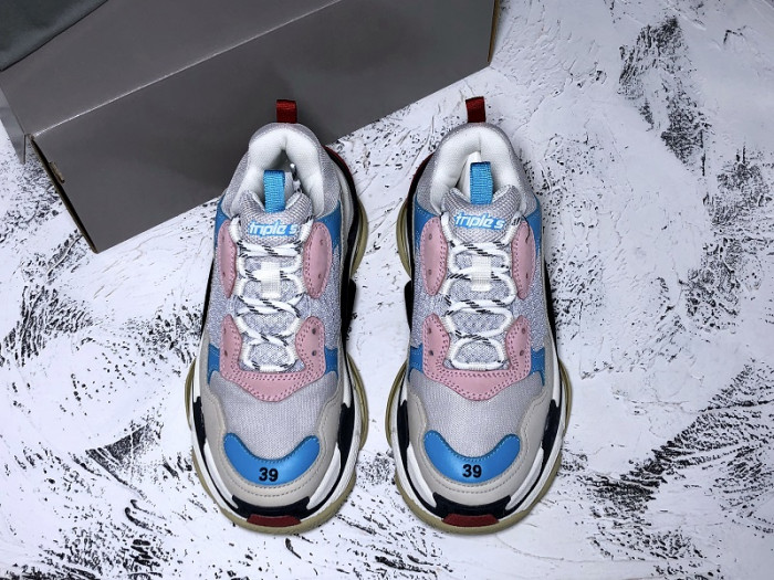 BLCG Triple S White Blue (W) 524039 W09OH 4196 - CCSHOES