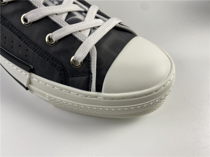 DR B23 High Top Oblique Sneaker Black & White - CCSHOES