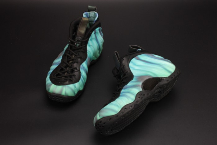 Nike Air Foamposite One “Northern Lights” Black/Green mens 840559-001 - CCSHOES