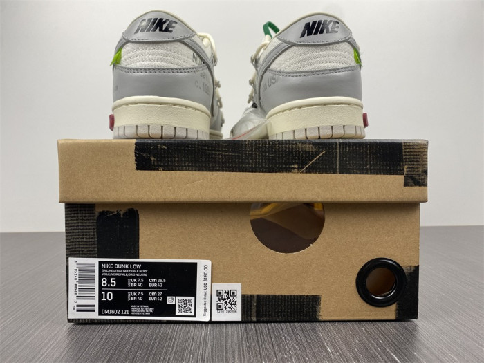 Nike Dunk Low Off-White Lot 25 DM1602-121 - CCSHOES