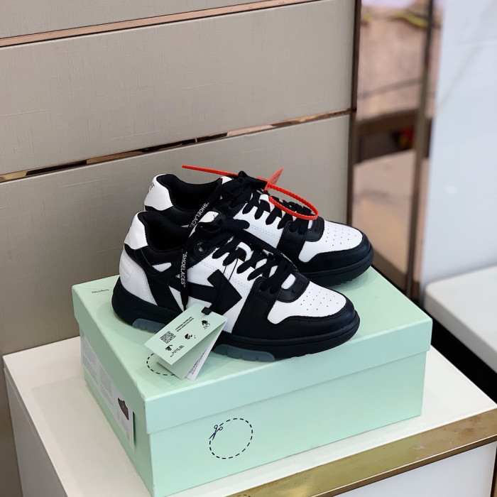 OFF WHITE™ C/O VIRGIL ABLOH OUT OF OFFICE LOW-TOP LEATHER SNEAKERS "OOO" - CCSHOES
