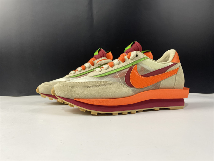 Nike LDWaffle CLOT sacai Net Orange Blaze DH1347-100 - CCSHOES