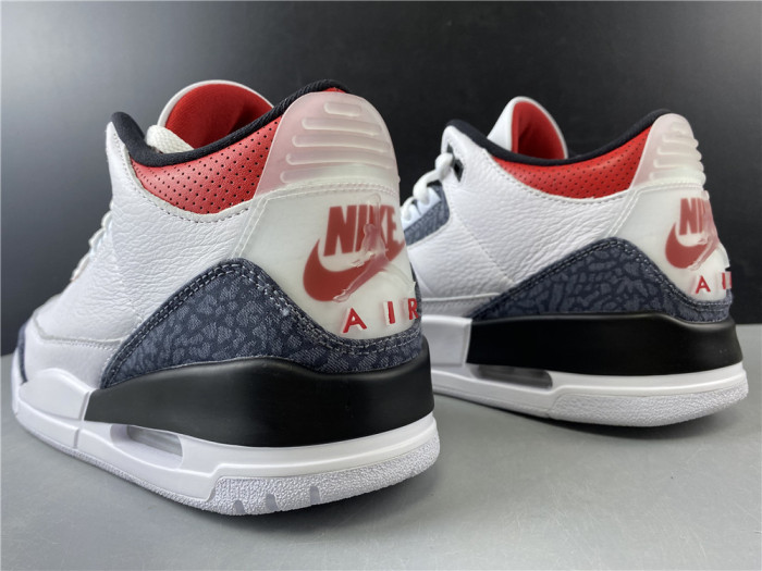 AIR JORDAN 3 RETRO "WHITE FIRE RED" CZ6431-100 - CCSHOES