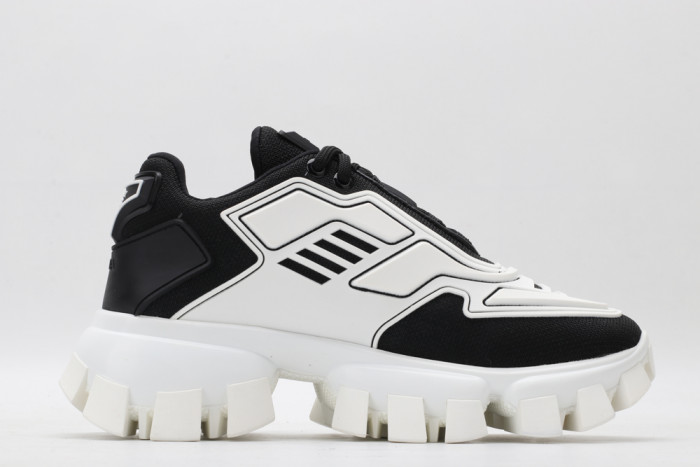 PRAD CLOUDBUST THUNDER KNIT WHITE AND BLACK - CCSHOES