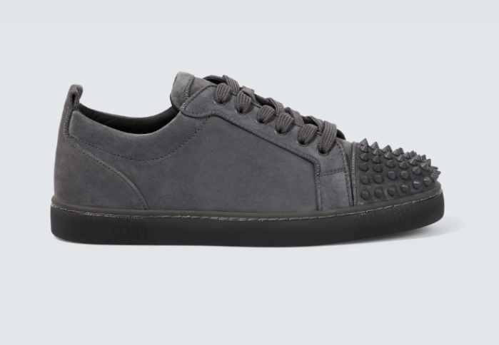 Christian Louboutin Louis Junior Spikes suede sneakers - CCSHOES