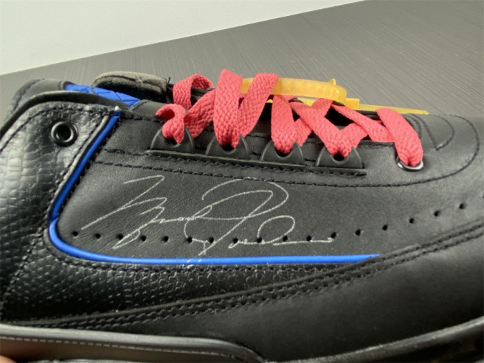 Jordan 2 Retro Low SP Off-White Black Blue DJ4375-004 - CCSHOES