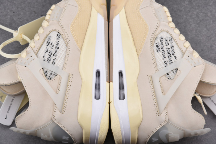 Off-White x Air Jordan 4 “Sail” CV9388-100 - CCSHOES