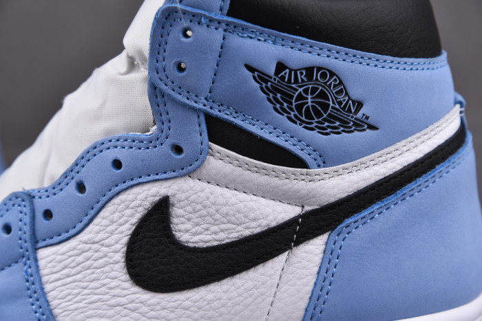 AIR JORDAN 1 RETRO HIGH WHITE UNIVERSITY BLUE BLACK 555088-134 - CCSHOES