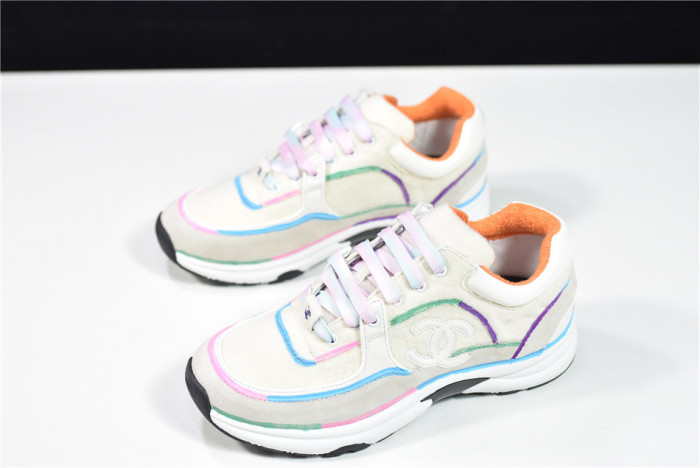 CHNE1 Leather Low Top Sneakers - CCSHOES