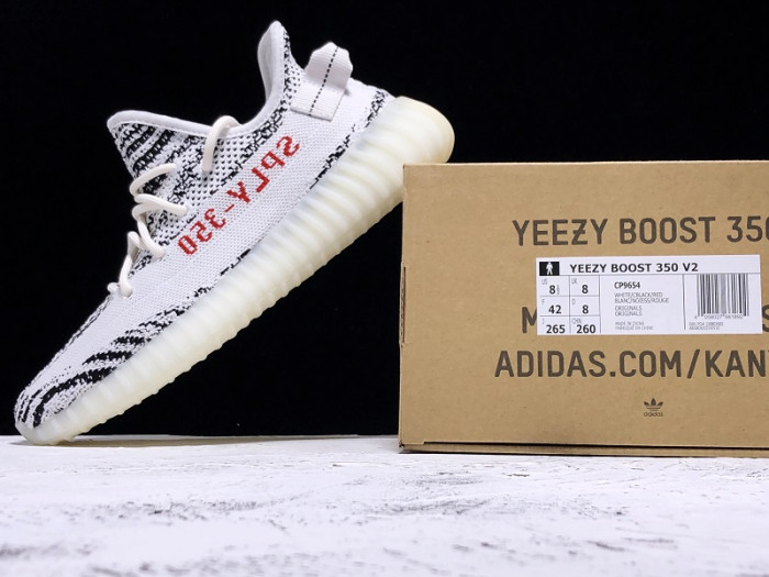 Adidas Yeezy Boost 350 V2 Zebra Black White CP9654 - CCSHOES