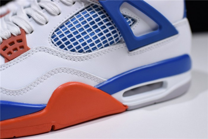 Air Jordan 4 White/Bright Crimson-Royal Blue 308497-171 - CCSHOES