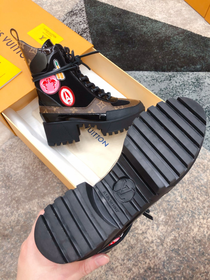 LOUS VUITON LAUREATE PLATFORM DESERT BOOT - CCSHOES