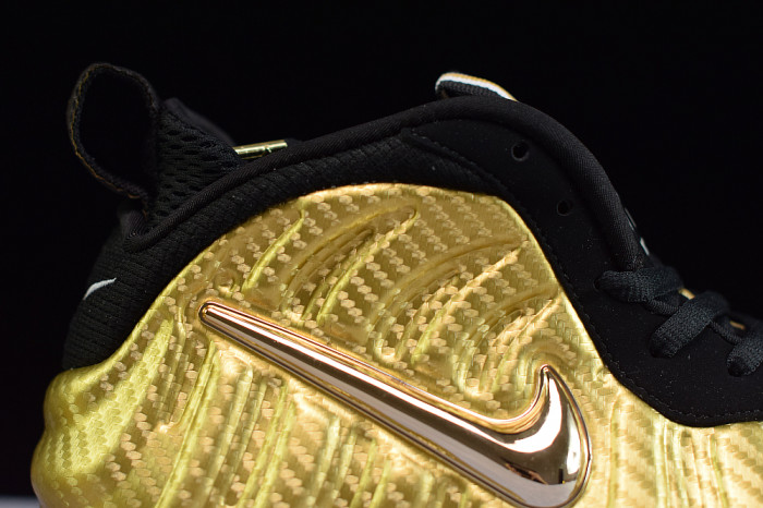 Nike Air Foamposite Pro “Metallic Gold” Black mens 624041-701 - CCSHOES