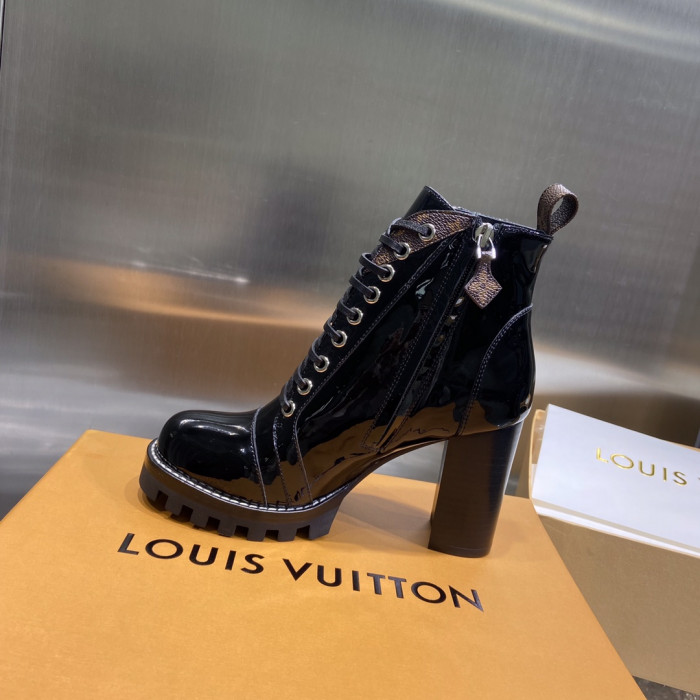 LOUS VUITON BROWN STAR TRAIL ANKLE BOOTS - CCSHOES