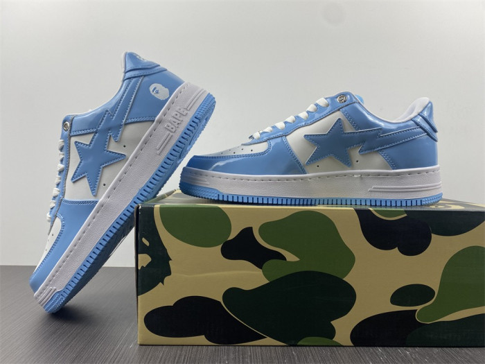 A BATHING APE SK8 STA LOW BLUE - CCSHOES