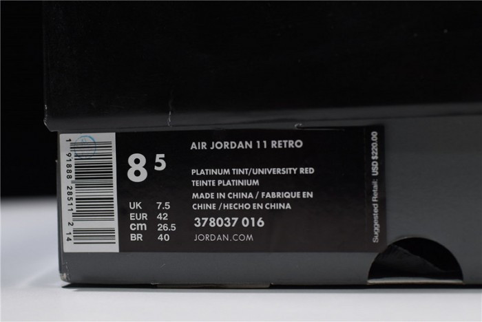 Air Jordan 11 Retro “Platinum Tint” 378037-016 - CCSHOES