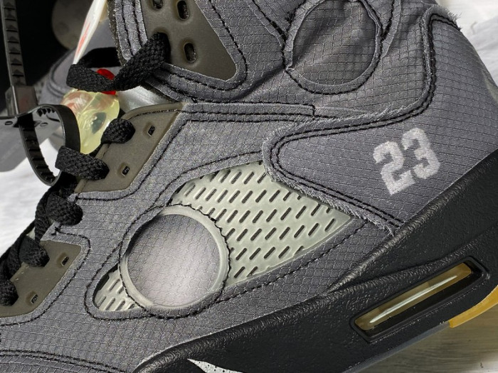 Off-White x Air Jordan 5 Black CT8480-001 - CCSHOES