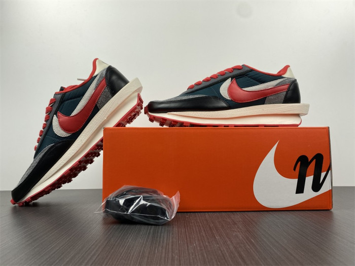 sacai x Undercover x LDWaffle 'Midnight Spruce University Red' DJ4877-300 - CCSHOES