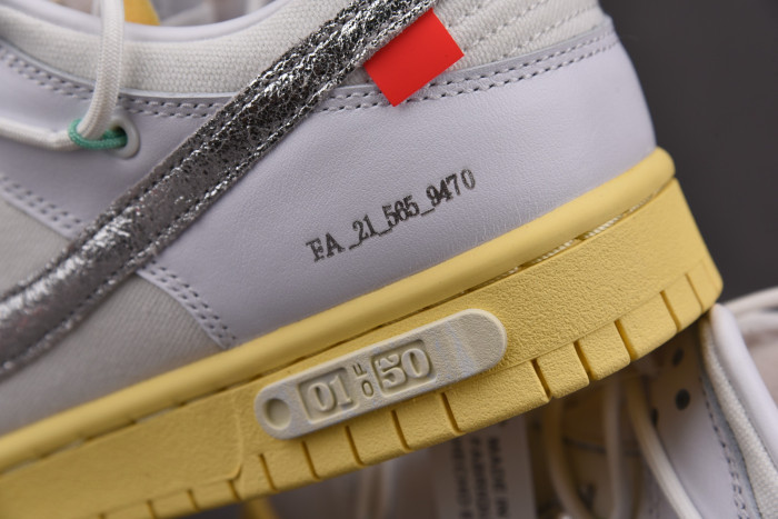 Nike Dunk Low Off-White Lot 1 DM1602-127 - CCSHOES