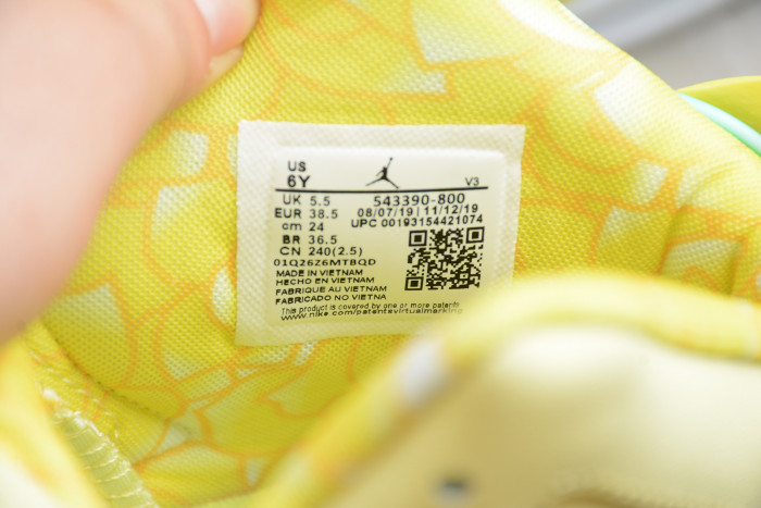 Air Jordan 6 Retro Dynamic Yellow Floral (GS) 543390-800 - CCSHOES