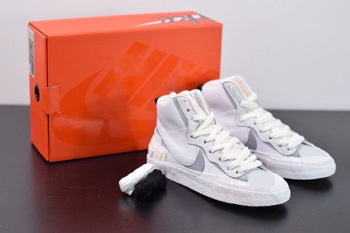 SACAI X NIKE BLAZER MID WHITE BV0072-100 - CCSHOES