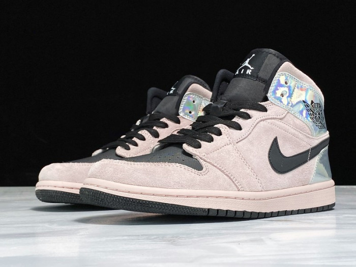 Air Jordan 1 Mid Dirty Powder Iridescent (W) BQ6472-602 - CCSHOES