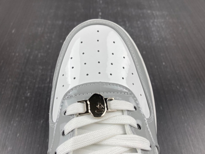 A Bathing Ape Bape Sta white and grey - CCSHOES
