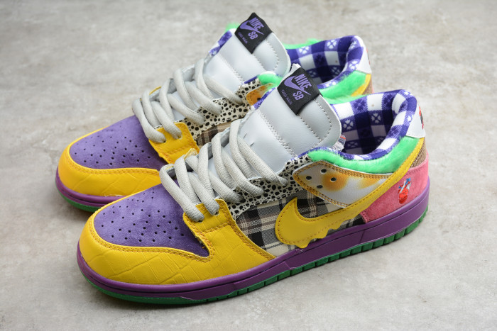 Nike SB Dunk Low Pro IW Purple/Yellow-Violet-Pink 318403-137 - CCSHOES