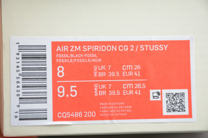 Nike Air Zoom Spiridon Cage 2 Stussy Fossil CQ5486-200 - CCSHOES