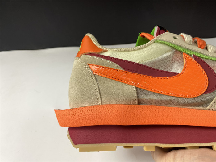 Nike LDWaffle CLOT sacai Net Orange Blaze DH1347-100 - CCSHOES