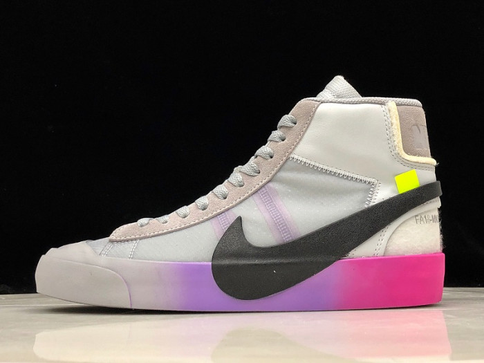 NIKE BLAZER MID OFF-WHITE WOLF GREY SERENA AA3832-002 - CCSHOES